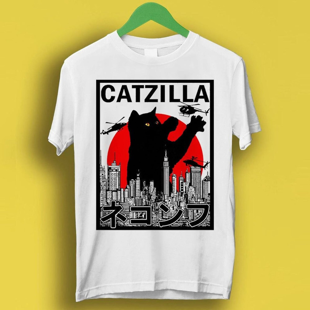 Catzilla King Of Pawster Paws Cat Kitten Pet Lover Meme Gift Tee